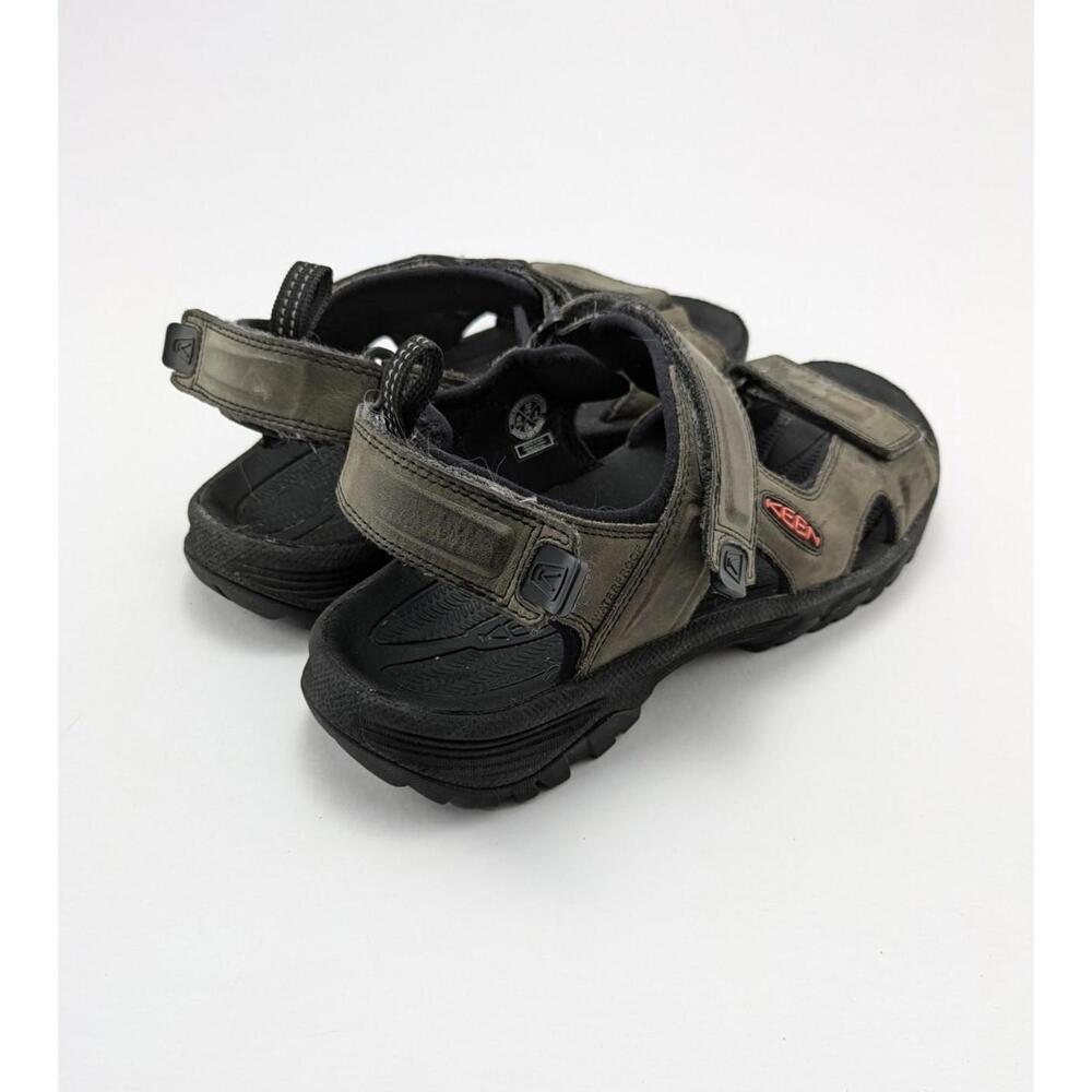Mens Keen Targhee III Open‎ Toe Grey 2-Strap Open Toe Leather Sandals Size 10 - Picture 4 of 7